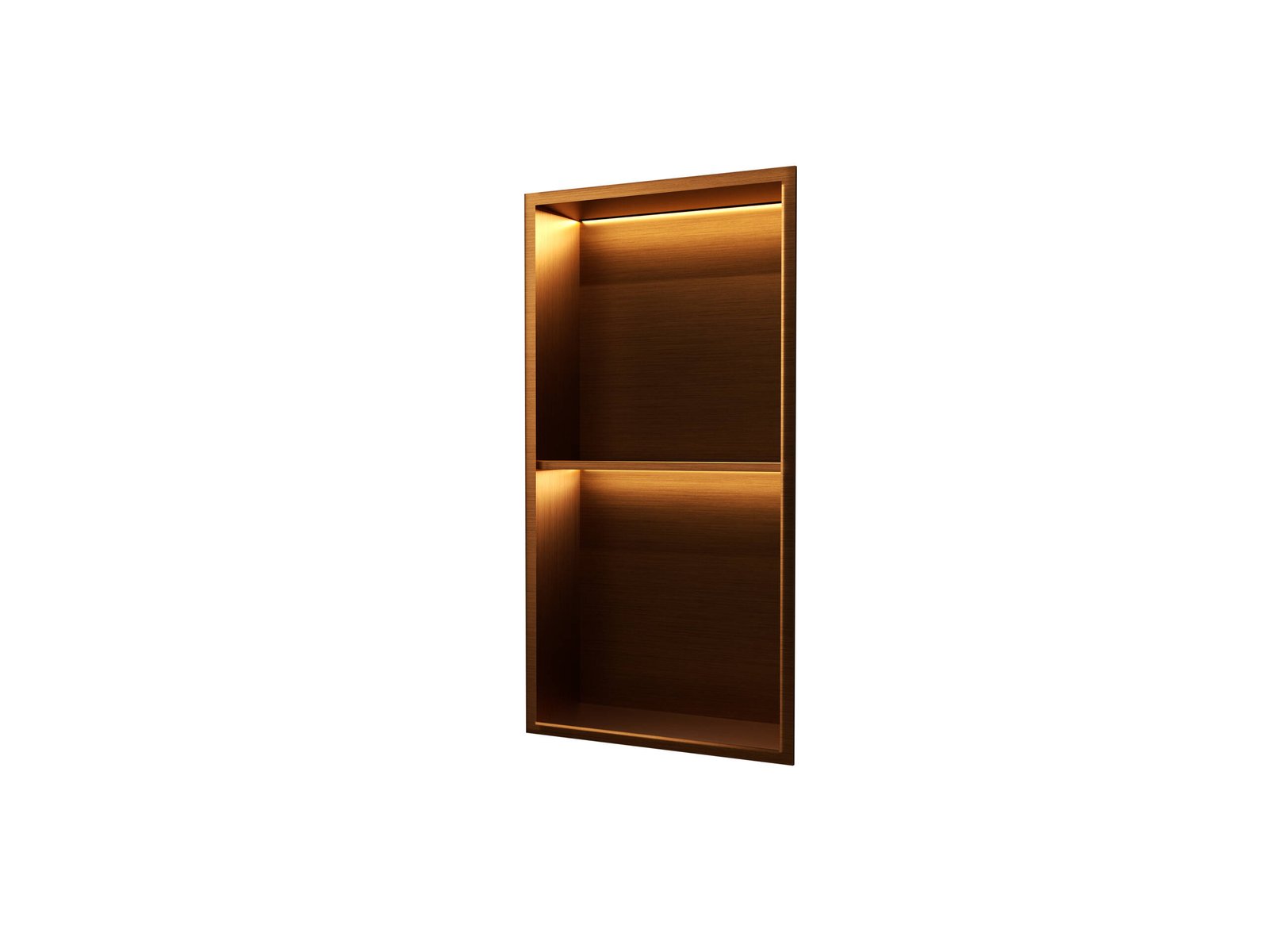 Marshall · hornacina vertical con luz LED · Oro rosa cepillado · HOR006/ORC