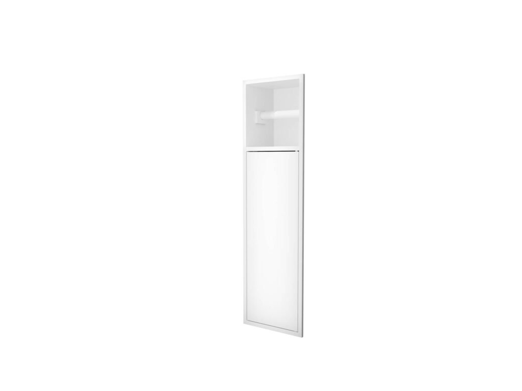 Egean · hornacina con porta-rollo · Blanco mate · HOR007/BL