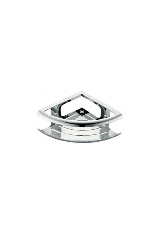 Jabonera de rincon cromado serie Dhanu — referencia IMEX ADH010