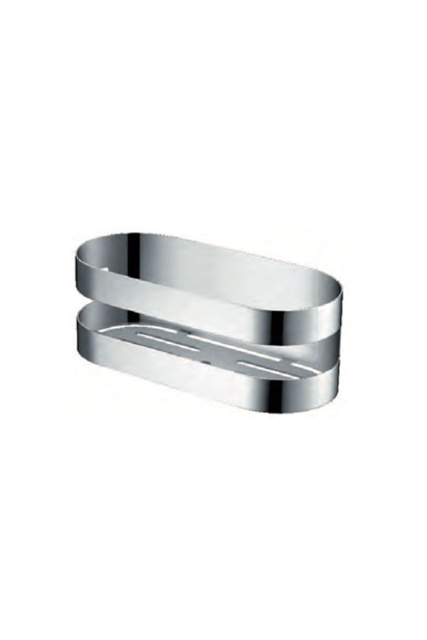 Jabonera frontal cromada serie Nirmala — referencia IMEX ADL012