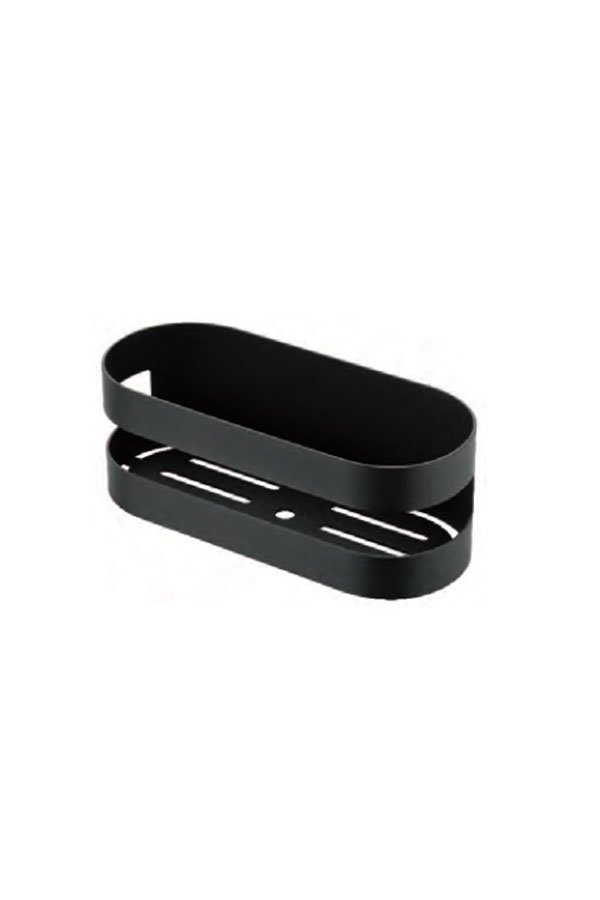 Jabonera frontal negro mate serie Nirmala — referencia IMEX ADL012/NG