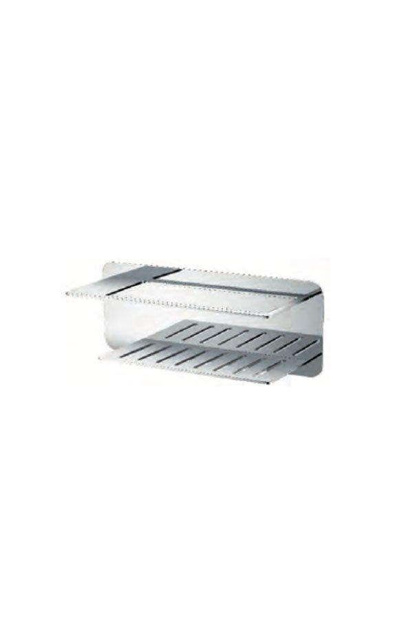 Jabonera frontal cromada serie Bethari — referencia IMEX ADT009