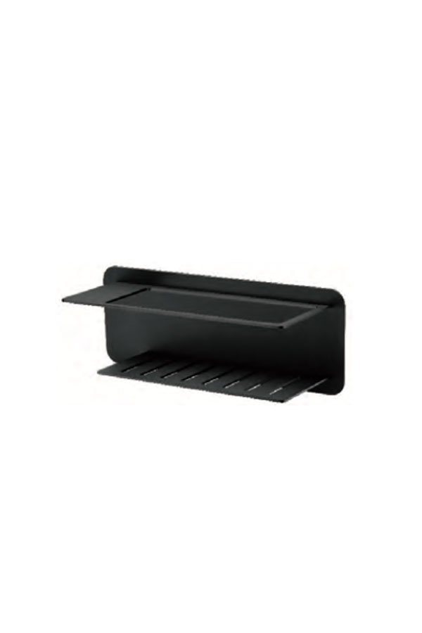 Jabonera frontal negro mate serie Bethari — referencia IMEX ADT009/NG