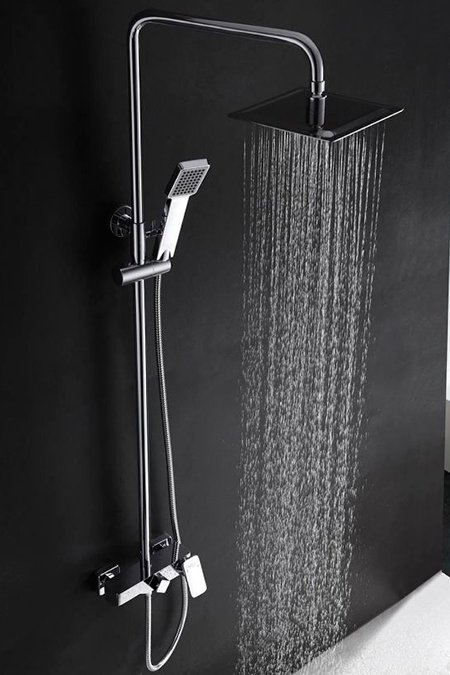 Barra de bañera y ducha monomando cromado serie Saona — referencia BDO020
