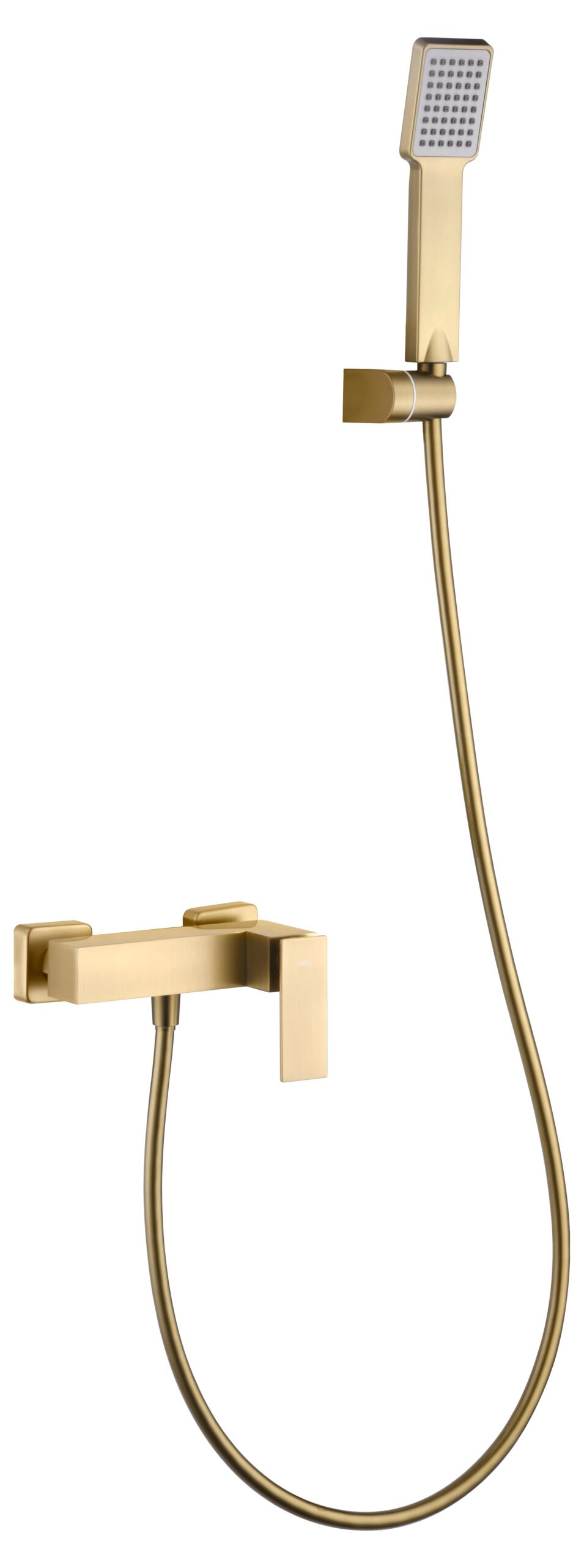 Grifería de ducha monomando oro cepillado serie Pisa — referencia IMEX BDP048-5OC