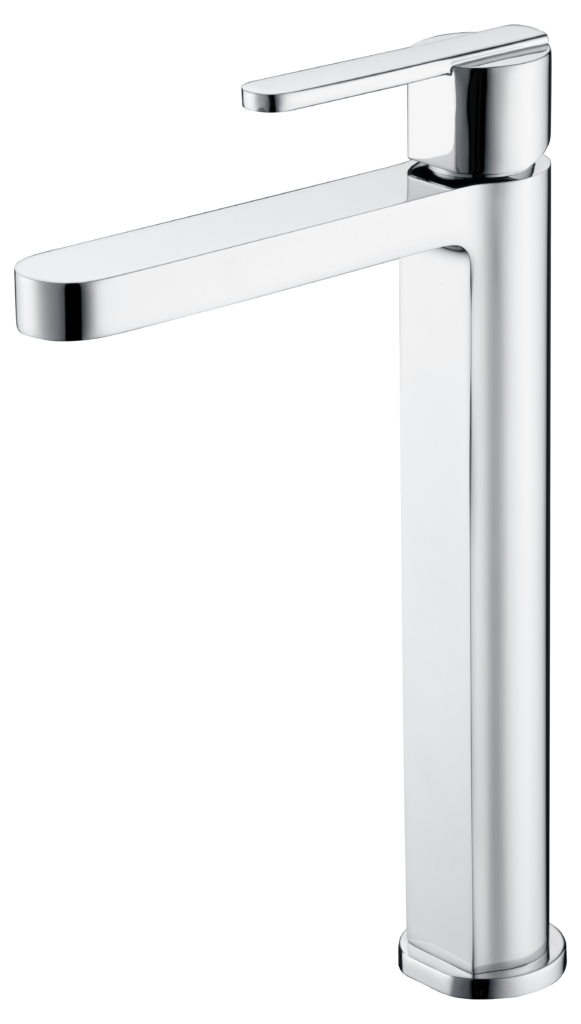 Monomando de lavabo caño alto cromado serie Roma — referencia IMEX BDR001-3