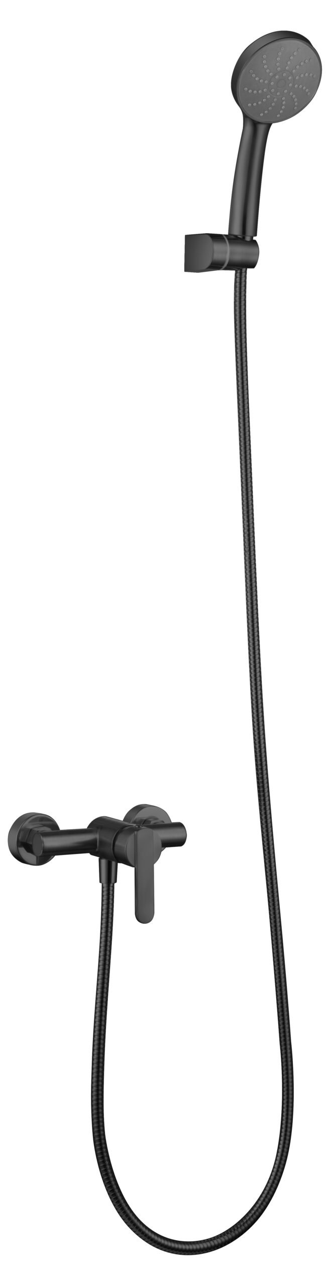 Grifería de ducha monomando negro mate serie Roma — referencia IMEX BDR001-5NG