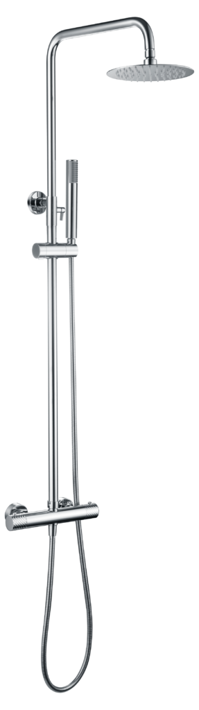 Barra de ducha termostática serie Génova en cromo — referencia IMEX BTG053