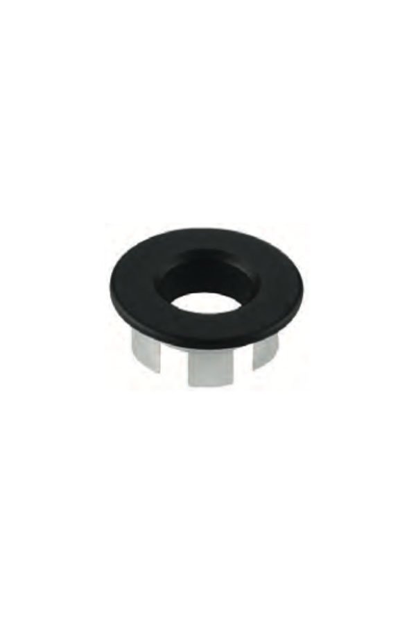 Embellecedor para rebosadero lavabo negro mate — referencia IMEX ERL001/NG