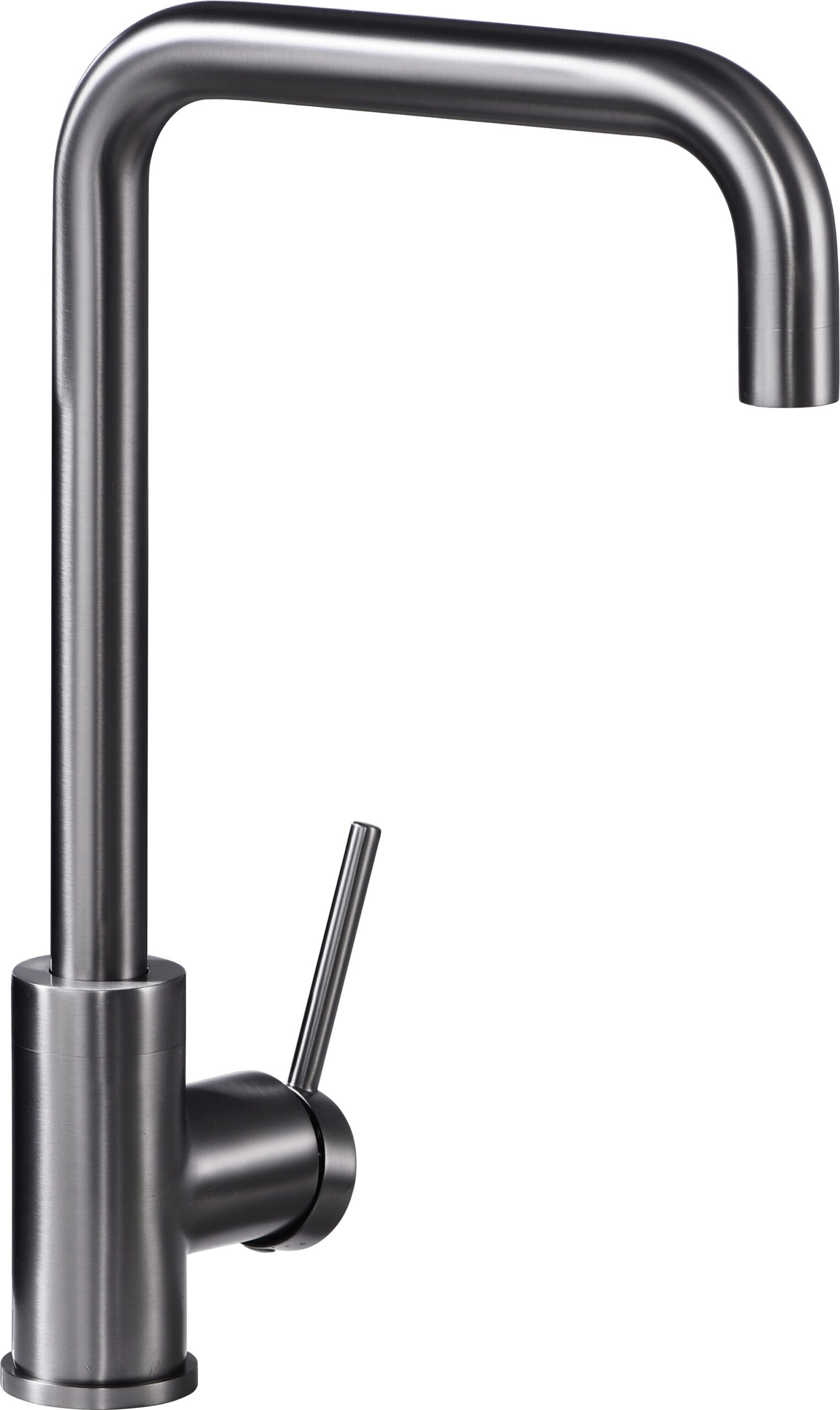 Grifería de cocina monomando Black Gun Metal serie Loira — referencia IMEX GCR004/BGM