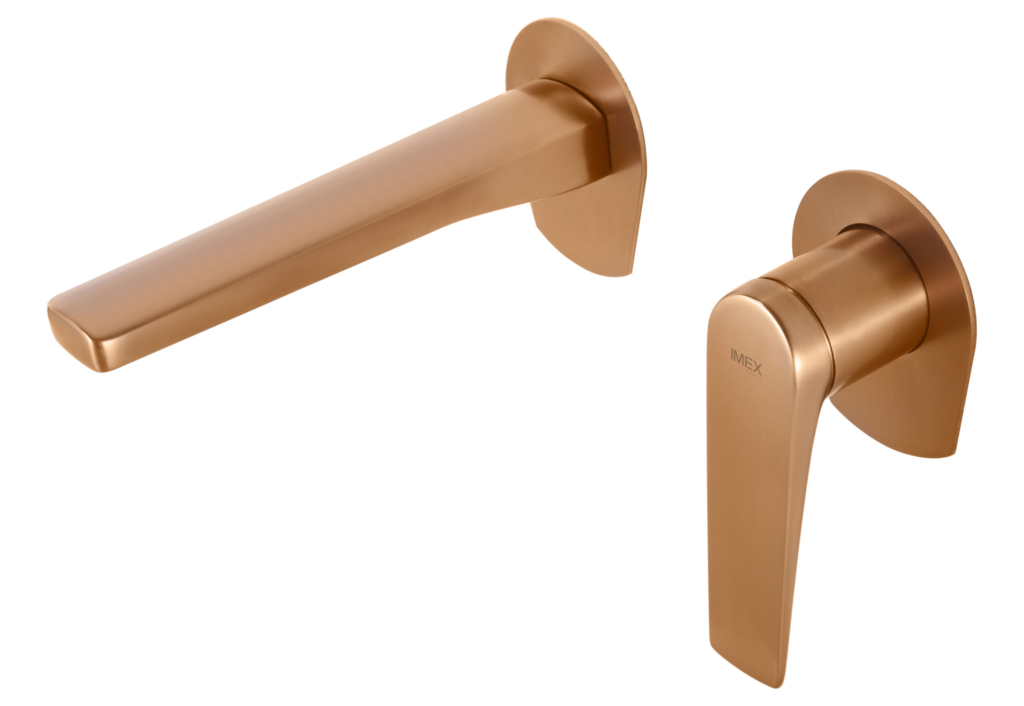 IMEX GLD055/ORC, acabado Oro rosa cepillado; vista del producto terminado.