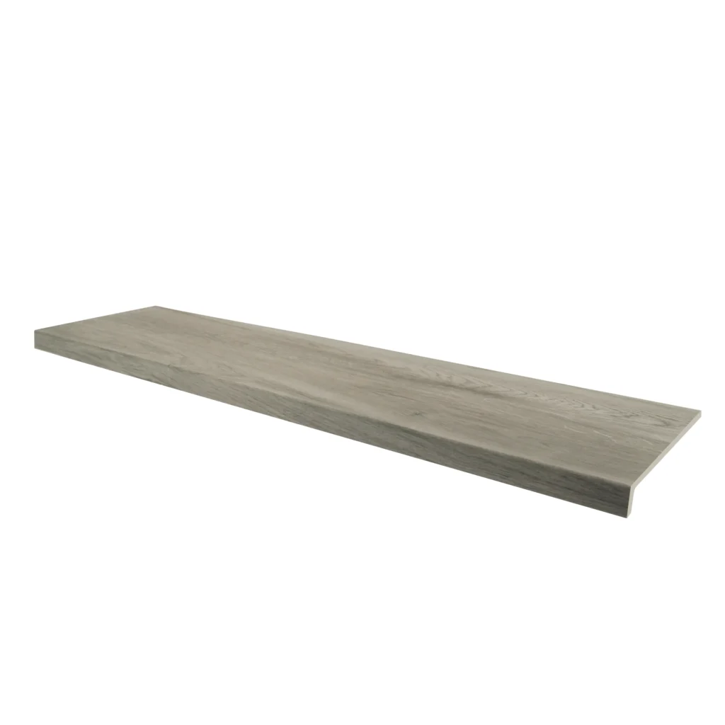 Peldaño Garona Gris 31,7 × 120 cm · pieza completa