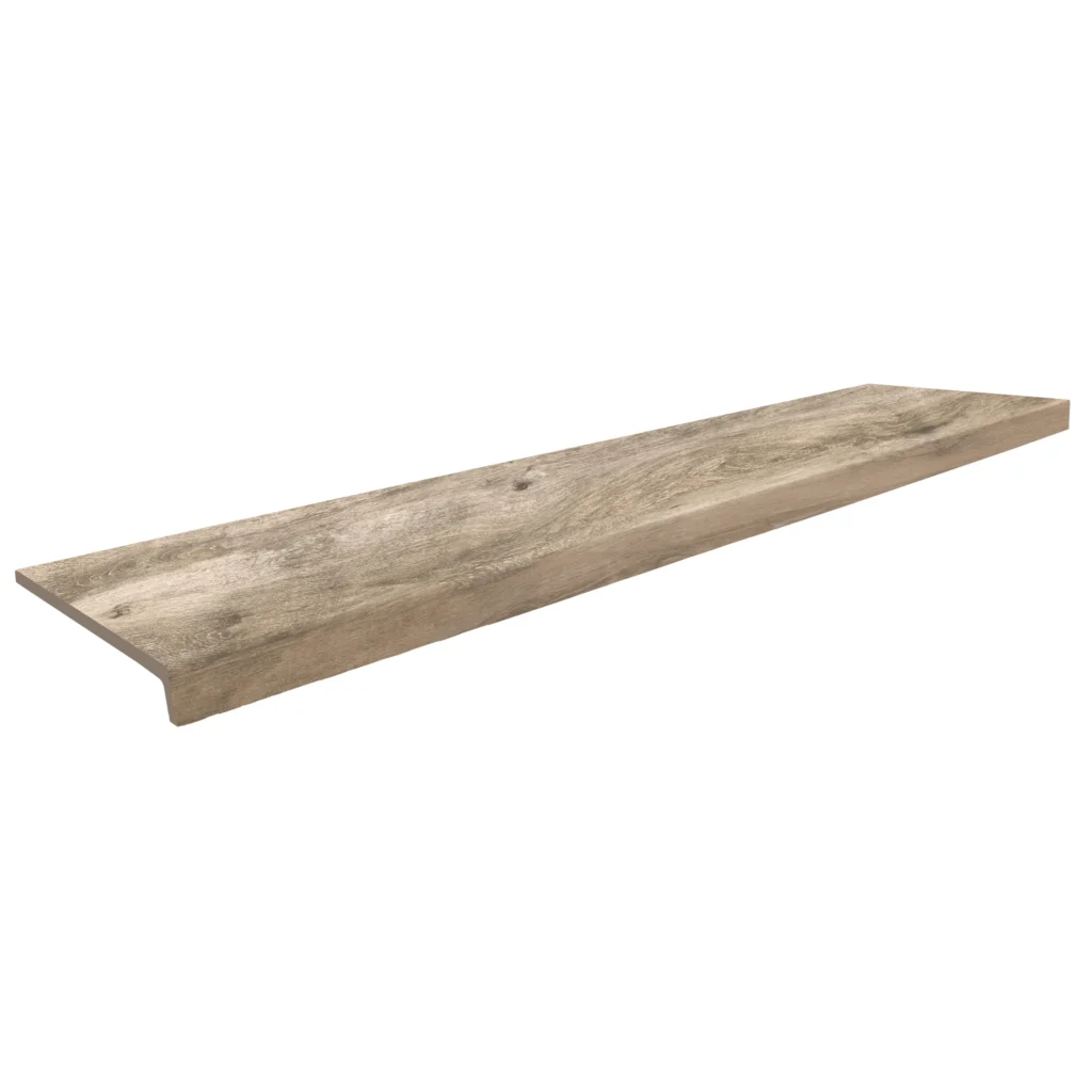 Peldaño Taupe 31,7 × 120 cm · pieza completa