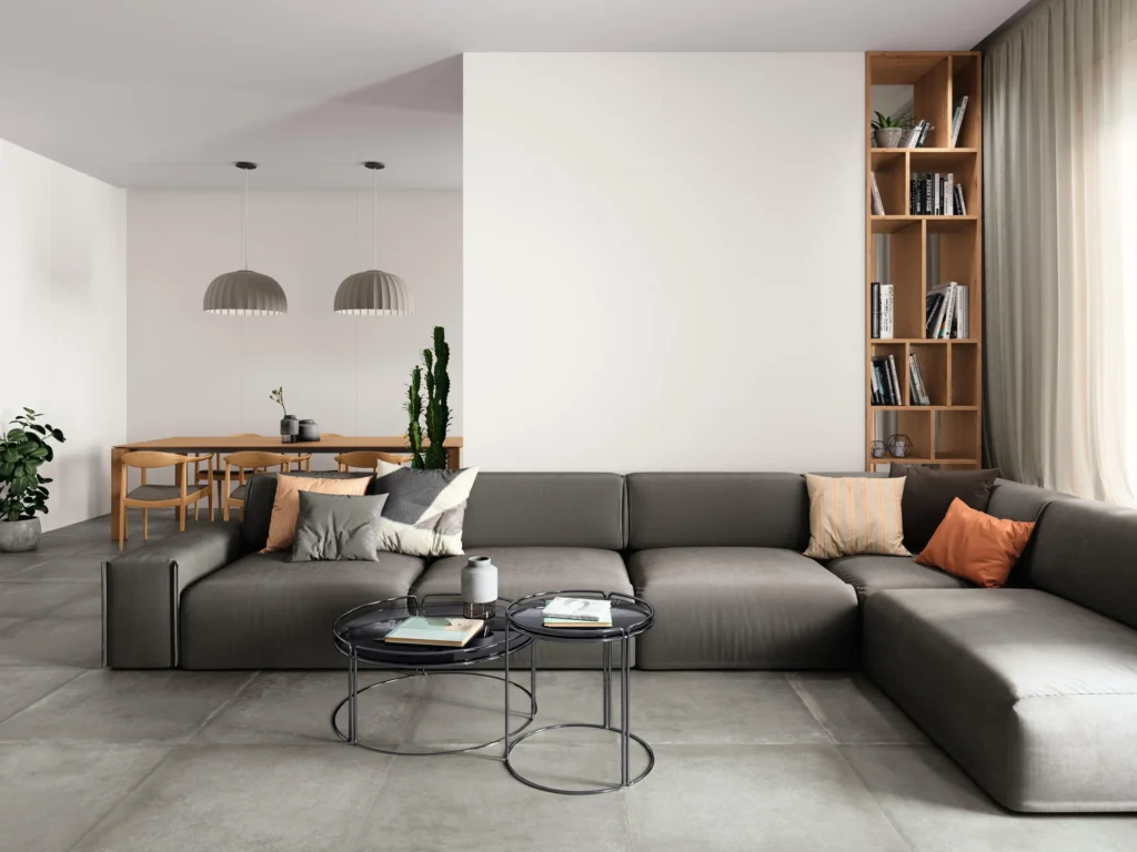 Porcelánico XXL Blanco Natural — escena de ambiente ilustrativa