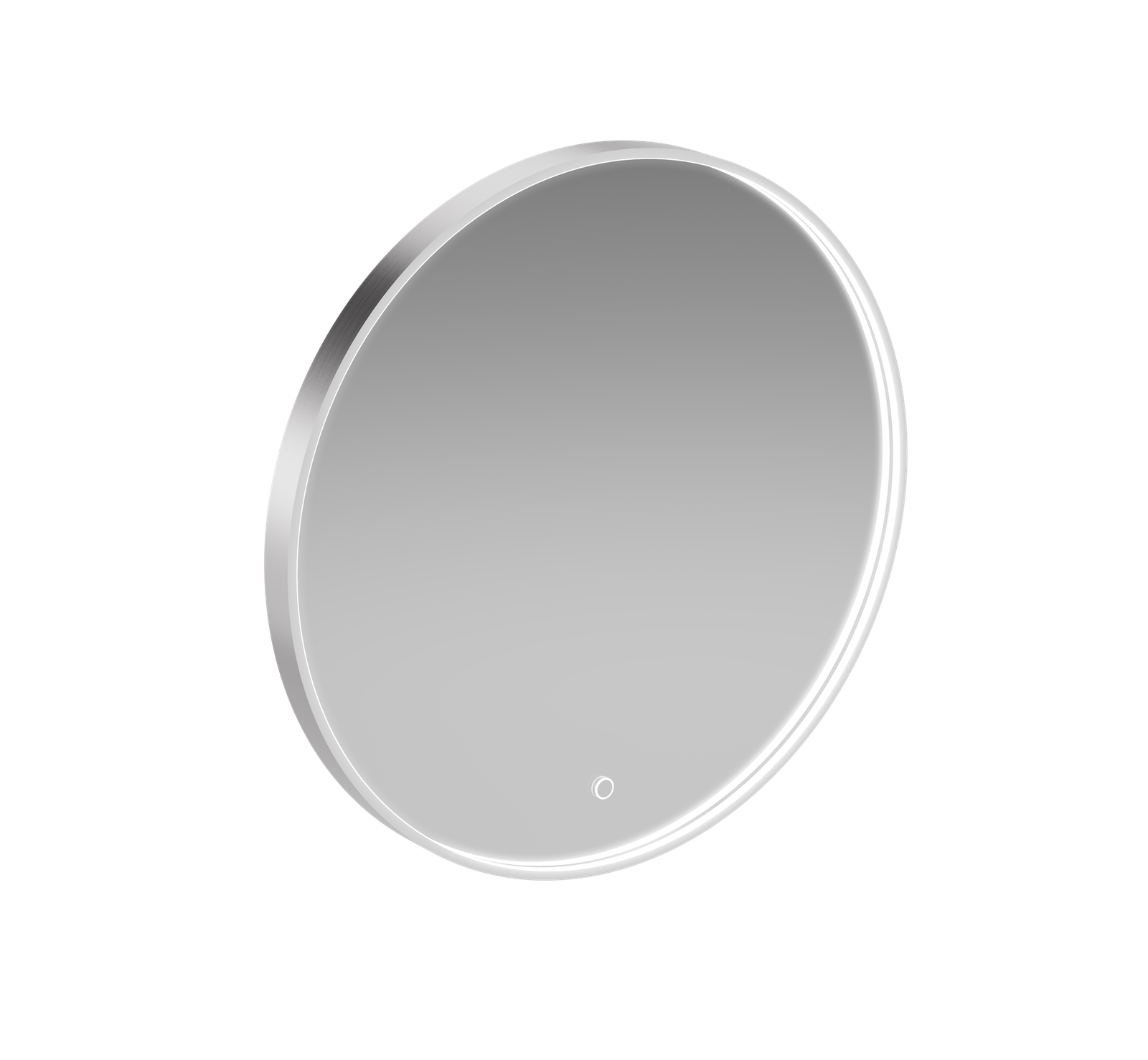 Espejo de baño Lens de Torvisco en Silver, fotografía original del fabricante.