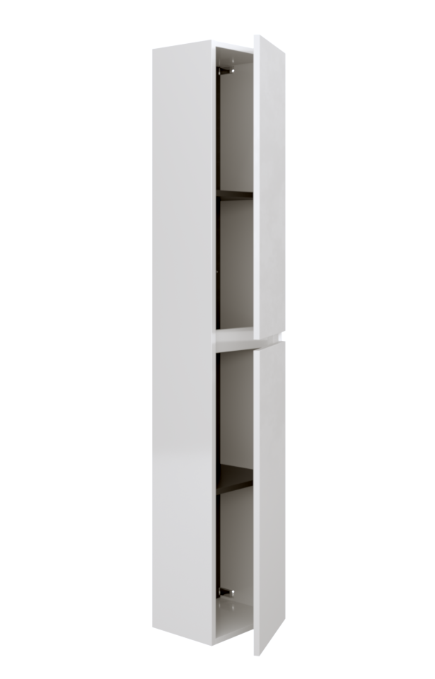 Columna auxiliar Bela de Torvisco en Blanco brillo, fotografía original del fabricante.